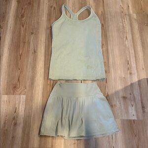 Lululemon Women's sage skirt w shorts attached